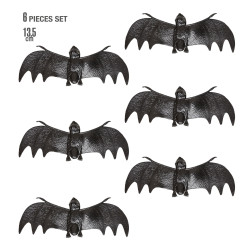 Dekorácie netopierov - 6 ks